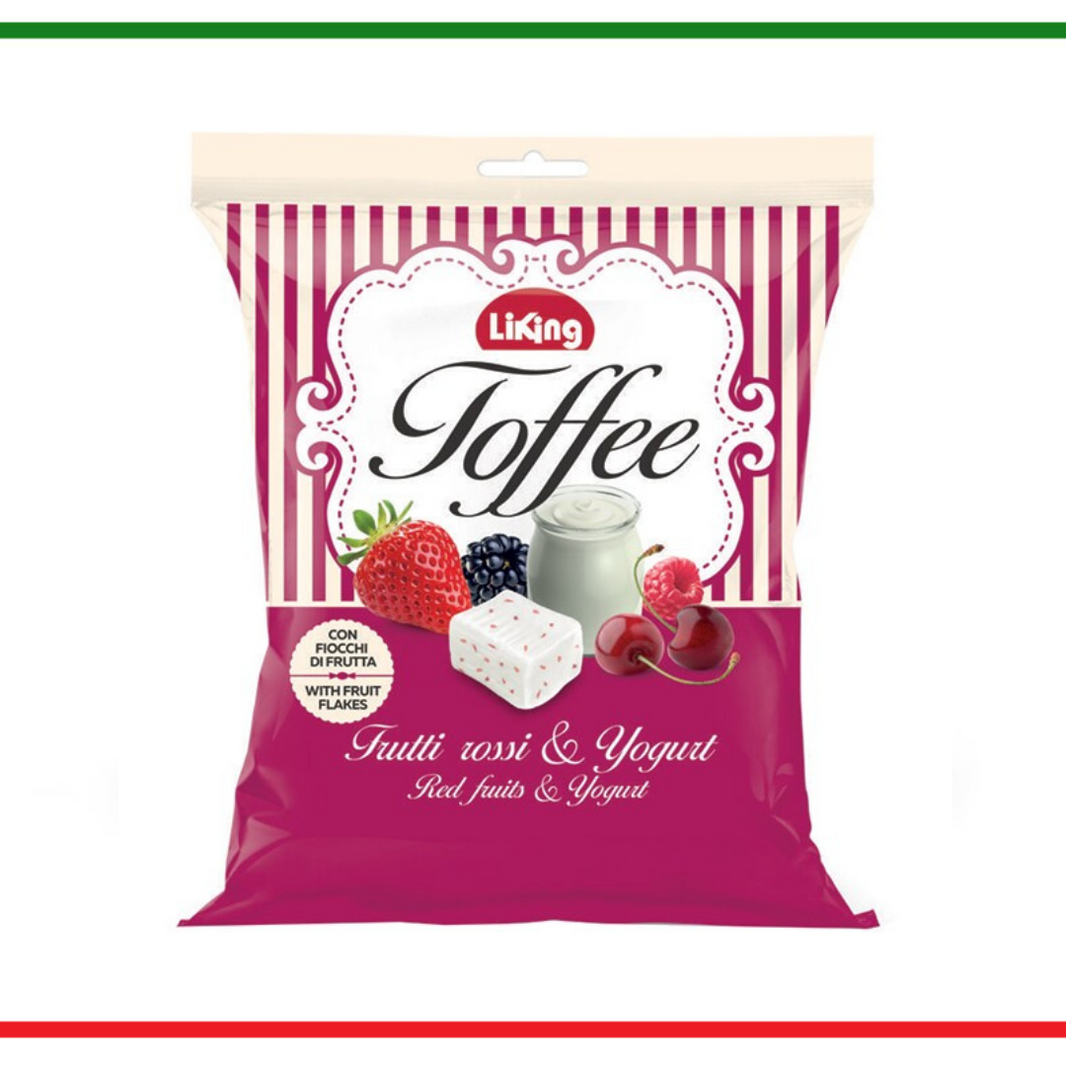 Liking Toffee bomboane cu fruct de padure si yogurt 175g